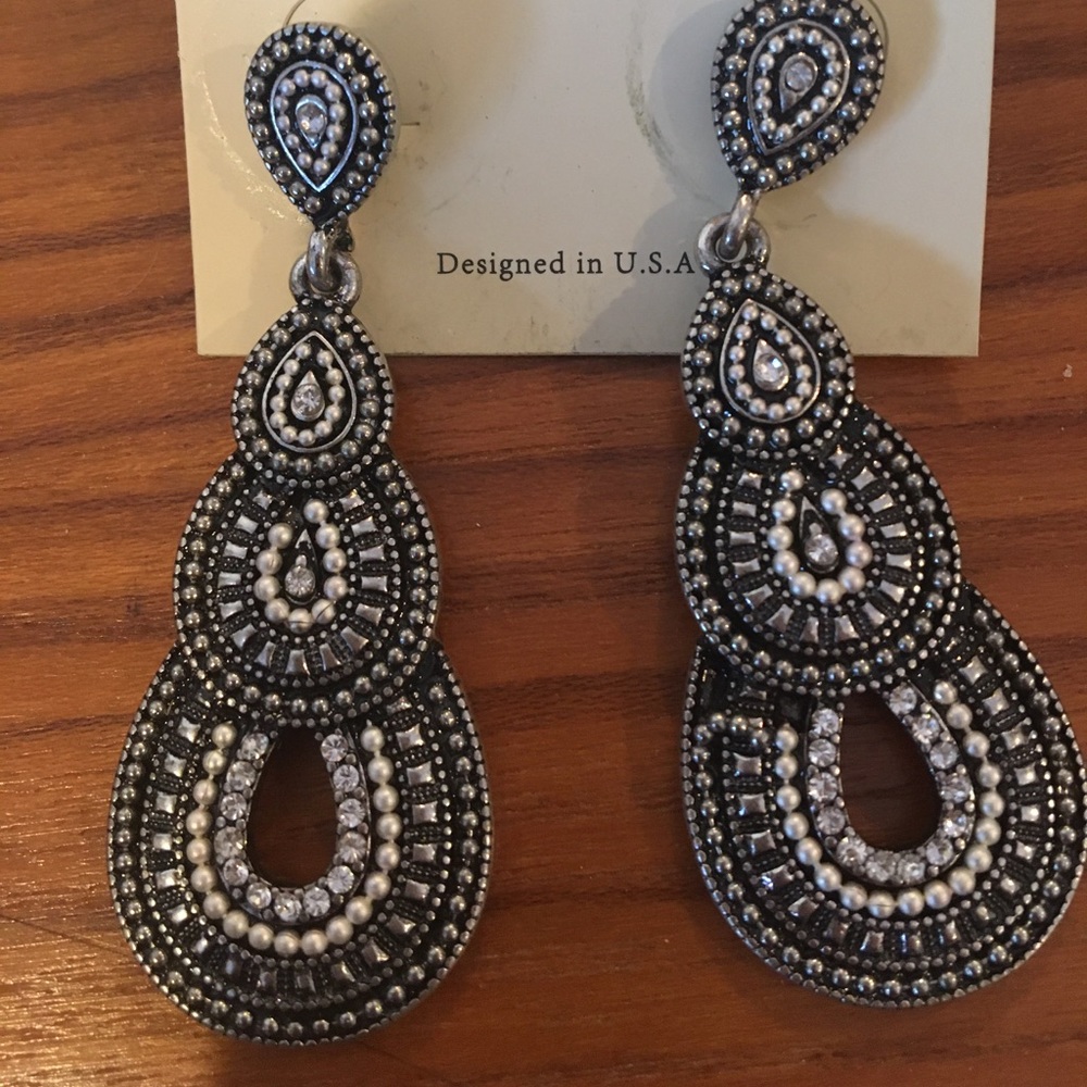 Beautiful Earrings to dress up or dress down ! Brand New on card